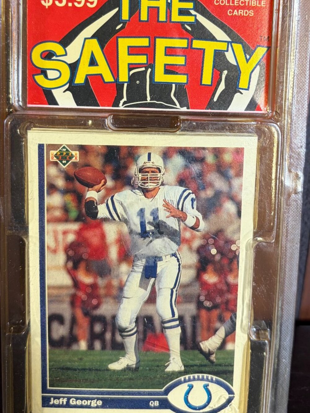 1990-91 Upper Deck Football "The Safety" Hanger Pack Blister Sealed 15 Cards